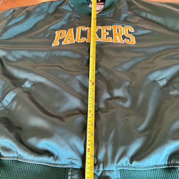NWT MITCHELL NESS NFL THROWBACKS GREEN BAY PACKERS SATIN JACKET SIZE 4XL NOS - Picture 5 of 13